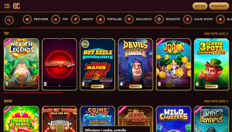 Giochi del casinò Grand Club
